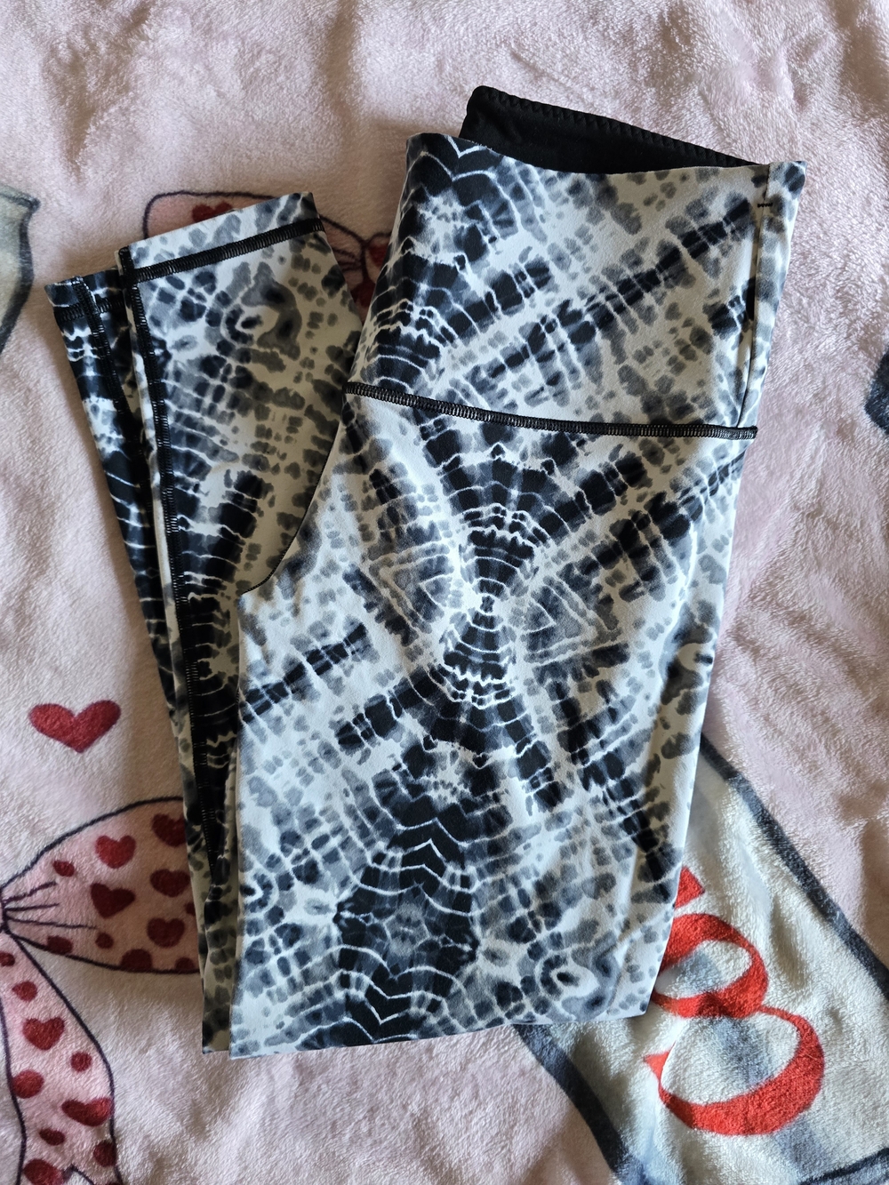 Black & White Tie-Dye women's Leggings